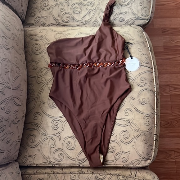 NWT Revolve Tularosa Adaire One Piece, chocolate brown, small - Picture 4 of 7